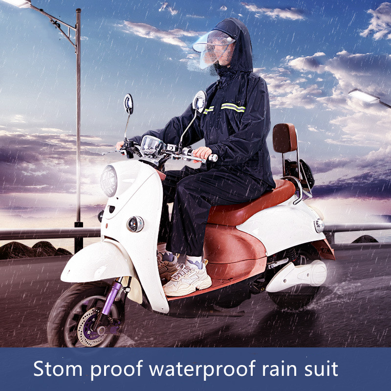 Thickened Work Wear Rain Gear Vulcanization Rubberized Worker Raincoat