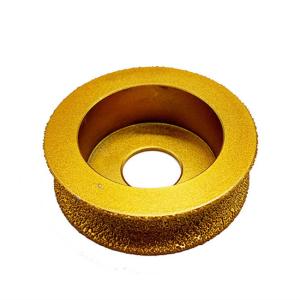 Quality A Shape Vacuum Brazed Quartz Diamond Grinding Wheel 75mm wholesale