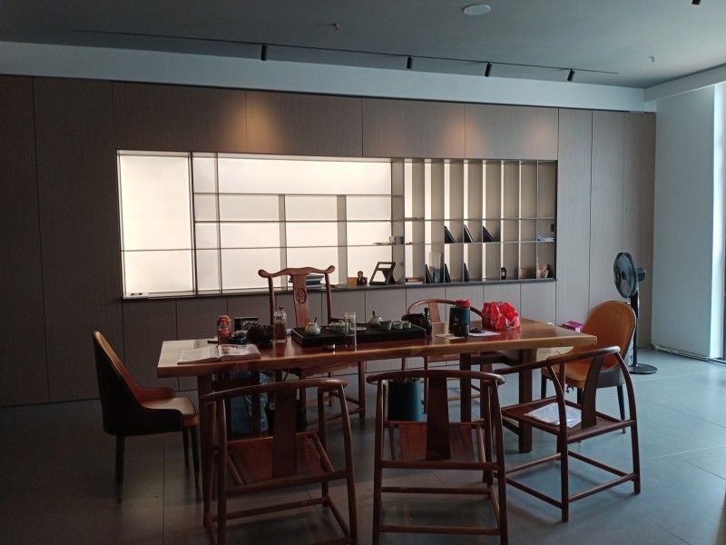 Display Cabinet Modern Design Aluminium Frame Shelf Living Room Furniture