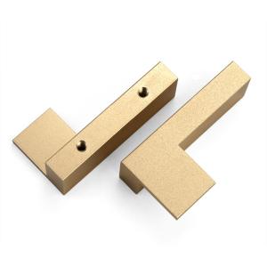 Quality Hardware Black Aluminum Cabinet Handles 60mm For Kitchen Door wholesale