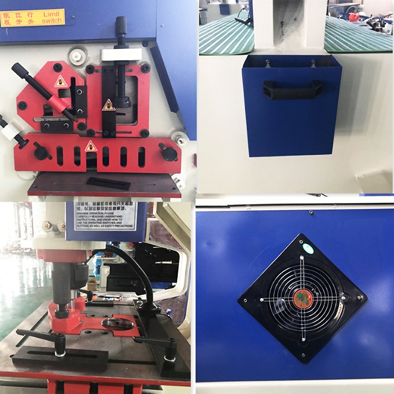 Q35Y Hydraulic Ironworker Machine , 7.5kw Multi Function Punching Shearing Machine