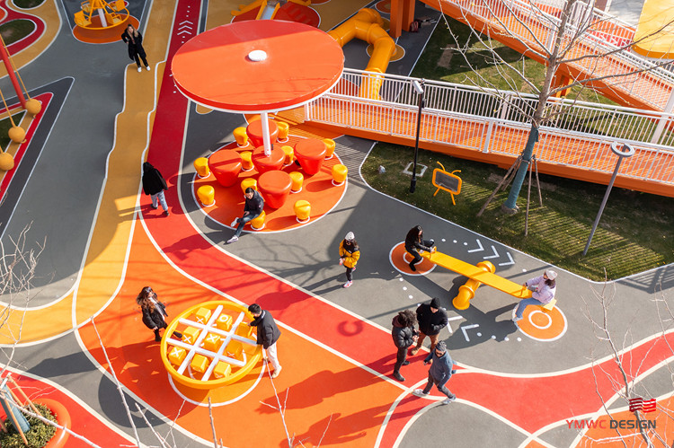 Outdoor Children's Playground Play and Decoration Planning with Custom Print Method