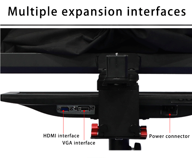 22 Inch Dual Screen Studio Teleprompter for Live Sports Indoor or Outdoor Application