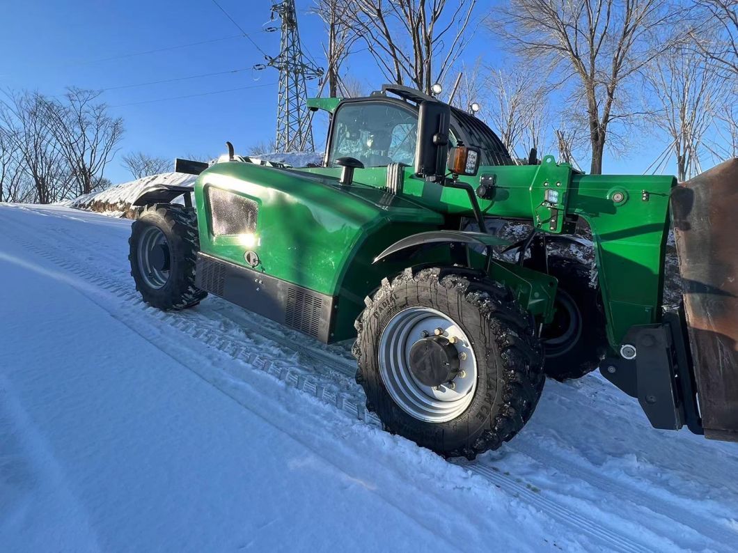 Four Wheel Steering Telehandler 3 Ton 4 Ton Telescopic Boom Forklift