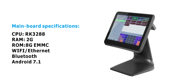 Capacitive Touch Screen WiFi POS Systems for Restaurant and Retail Shop Free Software