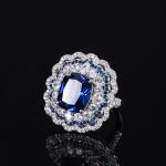 925 Sterling Silver Simulated Gemstone Jewelry Created Emerald Ruby Sapphire