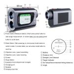 600m Laser Rangefinder Golf Laser Distance Meter Binoculars Rangefinder 600m
