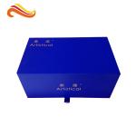 Solid Luxury Paper Gift Box , Blue Velvety Packaging,luxury gift boxes packaging