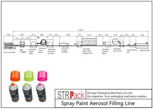 Quality Pneumatic Bottle Filling Line Spray Paint Aerosol Filling Line ISO9001 wholesale