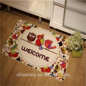 Quality Cartoon bird design welcome door mat wholesale