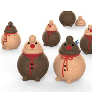 Quality Eco Christmas Cork Craft Cork Container Storage Box Decorations Desktop wholesale