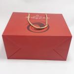 Personalized Recycled Gift Bags Boutique Card Paper Gift Bags With PP Handle