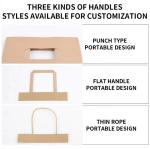 Cheap Kraft Paperbag Customized Brown Takeaway Paper Bag