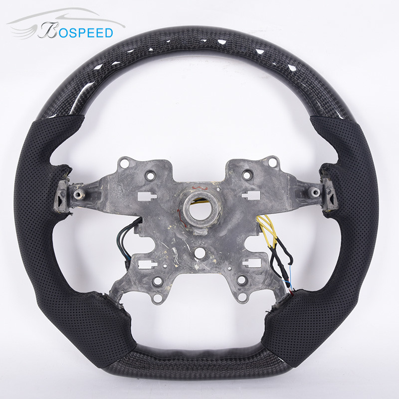 Customization Carbon Fiber Perforated Leather Steering Wheel For Land Rover