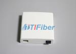 SC / LC Fiber Adapter Fiber Optic Splice Box 2 Port Socket Panel