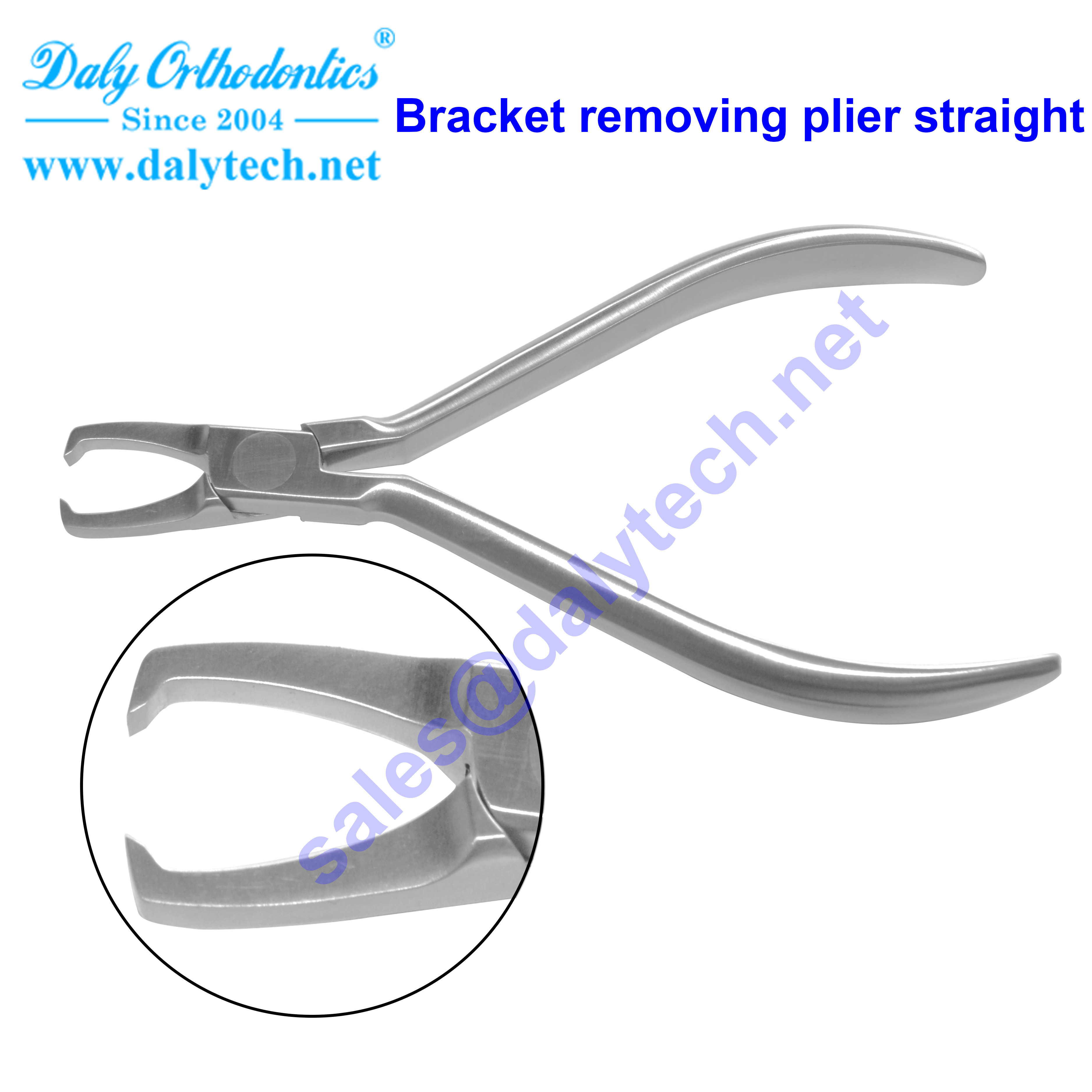 Bracket removing pliers straight of orthodontic pliers for dental equipment
