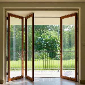 Quality Sleek Aluminum Folding Door Waterproof Concertina Sliding Doors wholesale