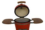 Small SES Orange Charcoal BBQ Ceramic Kamado Grill