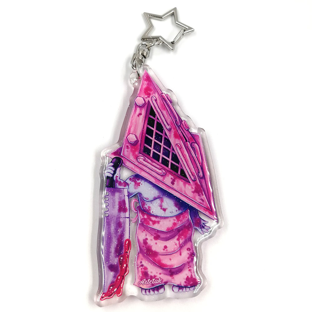 Flash Epoxy Anime Acrylic Charms 4 Color Printed 8cm Customized Size