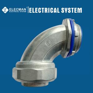 Quality Zinc 1-1/2 Inch 90 Degree Liquid Tight Connector For Flexible Conduit wholesale