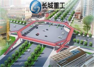 Quality Big Span Portable Pedestrian Bridge , Steel Cable Suspension Bridge wholesale