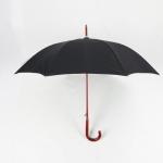 Unique Wood Curved Handle Umbrella 23 Inch Double Canopy Fiberglass Frame