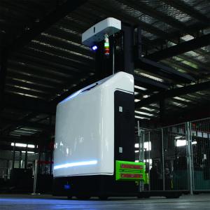 China Electric Battery Pallet Stacker Truck With Small Turning Radius 1 Year Warranty on sale