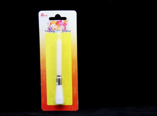 Spiral Pattern Musical Birthday Candle With Electronic Singing Happy Birthday