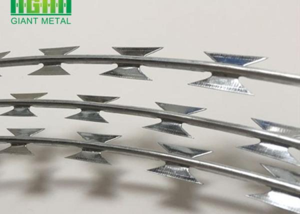Cheap Galvanized 2.5mm Stainless Steel Razor Wire Zinc Coated for sale