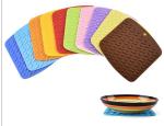 Silicone Pot Holders Heat Insulation Pad Kitchen Table Mat Dinner Logo