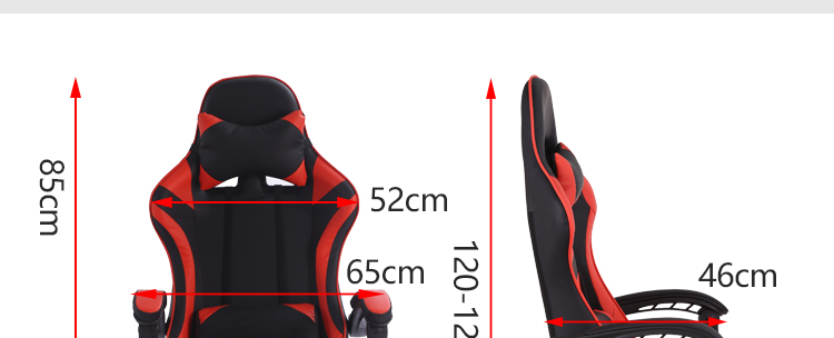 Synthetic Leather Racing Computer Chair 2cm Sponge Racing Desk Chair