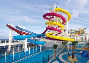Quality Family Entertainment Big Water Slides Customized Size Anti - Ultraviolet Material wholesale
