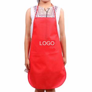 Quality Cheap Non Woven Waterproof Apron Advertising Apron Logo Customized wholesale
