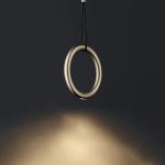 Italian Designer Metal Circular Ring Lamp Restaurant Bar Studio Creative Ring