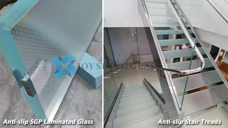 Customized Three Layers SGP Anti Slip Safety Laminated Glass