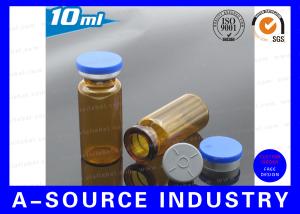 Quality 10ml Medical Vials Flip Off Caps , White 20mm Aluminium / Plastic Caps wholesale