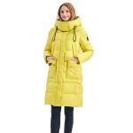 FODARLLOY Winter Jacket Women's Zipper Slim Hooded Coat Female Warm Parkas Long