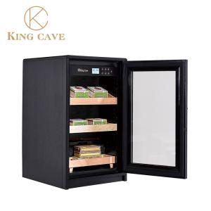 Quality Precise Climate Controlled Wood Frame Electrical Cigar Humidor Cabinet Cooler wholesale