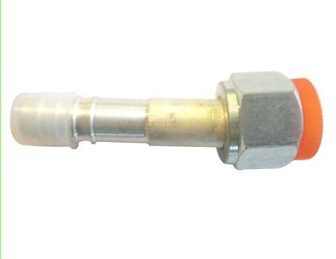 #6 #8 #10 #12 Straight Female O-Ring 7/8-14UNF Aluminium joint with iron cap auto air conditioning hose fitting