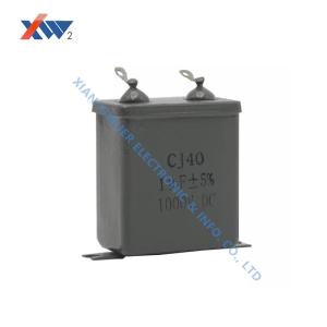 Quality CJ40 High Voltage Film Capacitor 1000VDC 1uF Metal Case Oil Immersed For DC Circuits wholesale