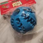 Orange Pet Treat Dispensing Ball Solid Rubber Pet Ball Natural Rubber Dog Chew