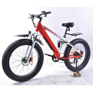 Quality Multiapplication Fat Tire Electric Mountain Bike With 13AH Lithium Battery wholesale