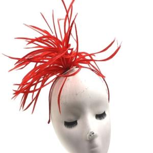 Quality Party Decoration Dyed Goose Biot Feather Flower Mount with Wire Accessory wholesale