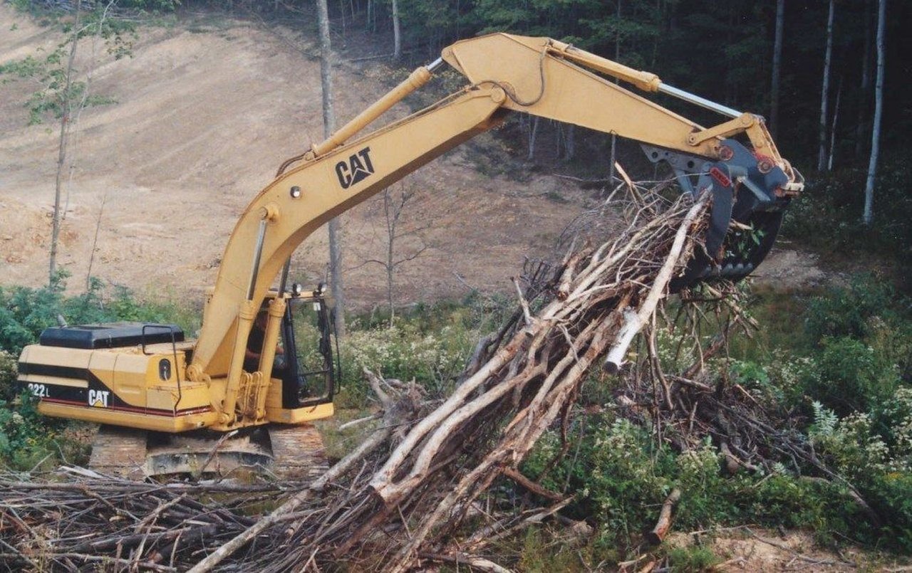 PC335 PC330 Excavator Rock Rake Garden Grass Leaf Cleaning Rakes