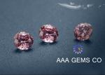 Pink Round Enhanced Moissanite Loose Stones High Heat Conductance