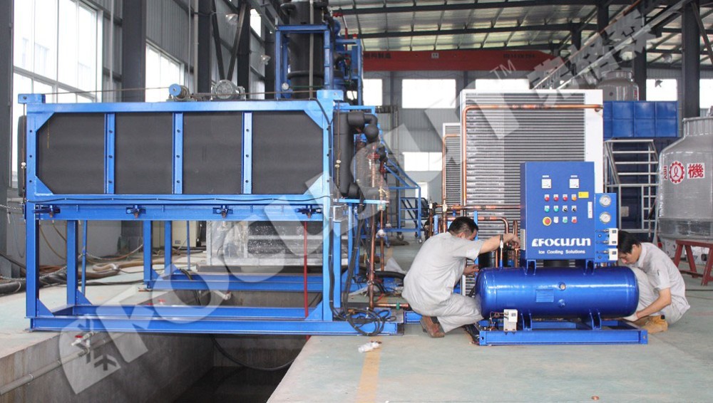 5tons Air-cooled Bar Ice Plant with Advanced Technology 3500*1060*2200 mm Size