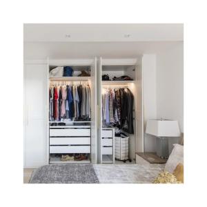 Quality Home Furniture Contemporary Style Moisture Resistance Wooden Bedroom Closet Wardrobe wholesale