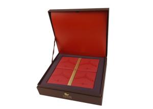 Quality Book Shape Box Cardboard Material Red Color Creative Innovative OEM Design Cake Food Packing Paper Box wholesale