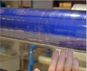 Quality Crystal Soft PVC Transparent Sheet 100cm - 245cm Width Mattress Packing Film wholesale