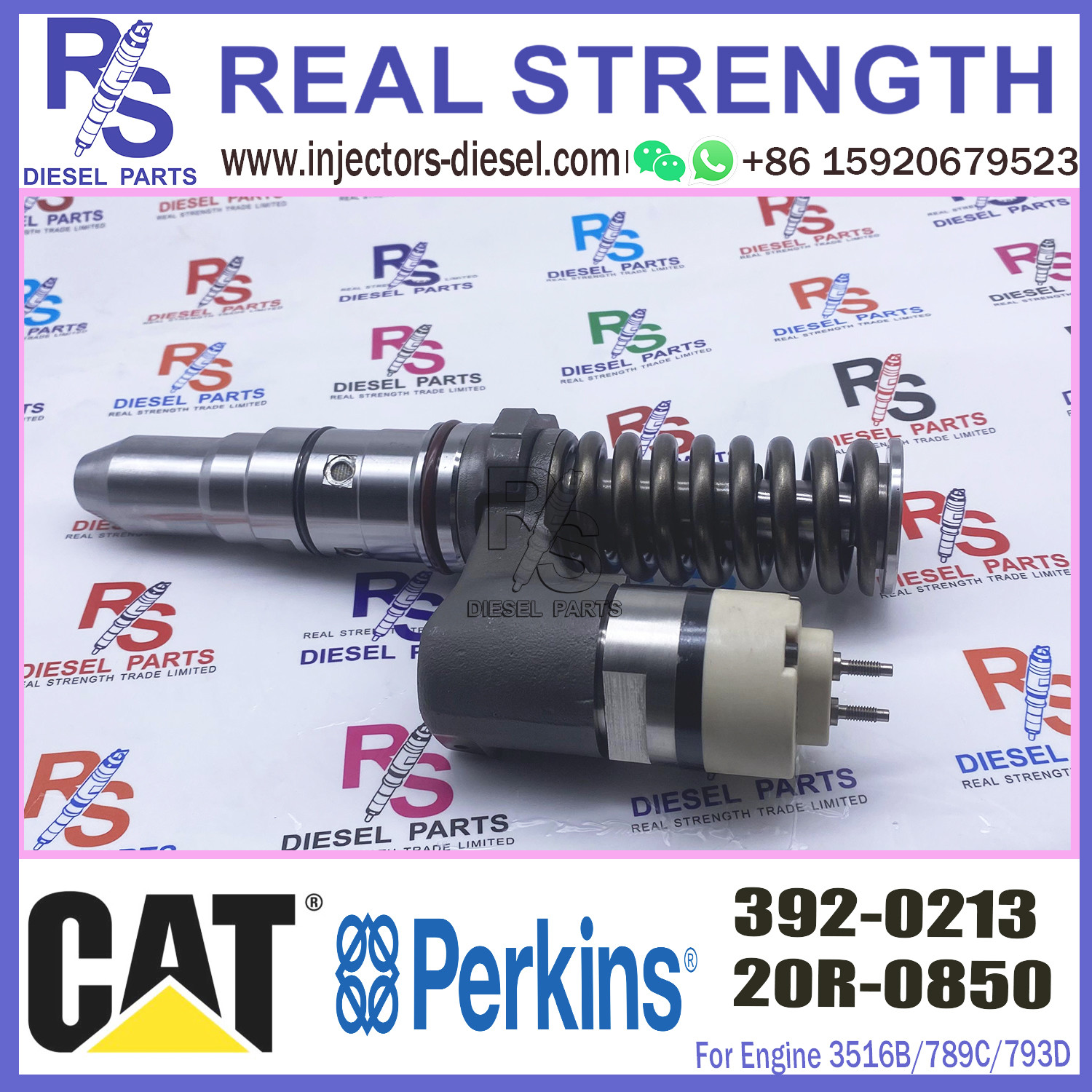 Cat mechanical parts 797 797B highway truck 3524B engine fuel injector 20r5566 20r0850 443-9454 392-0213